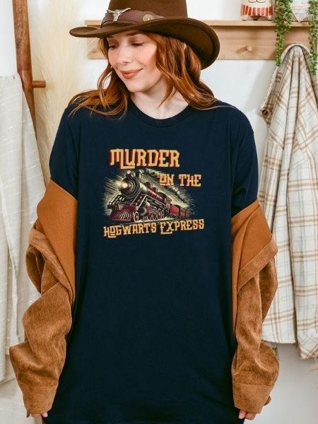 Hogwarts Express Funny Vintage Pulp Mystery Harry Potter Shirt product image (8)