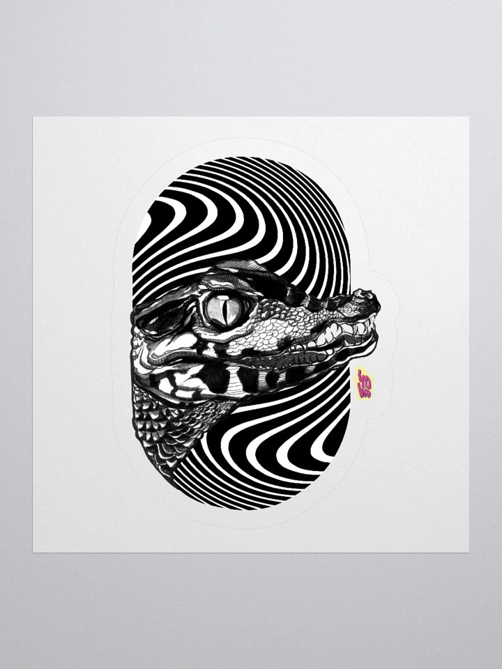 (Sticker) SUMINAGASHI BLACK CROCODILE product image (1)
