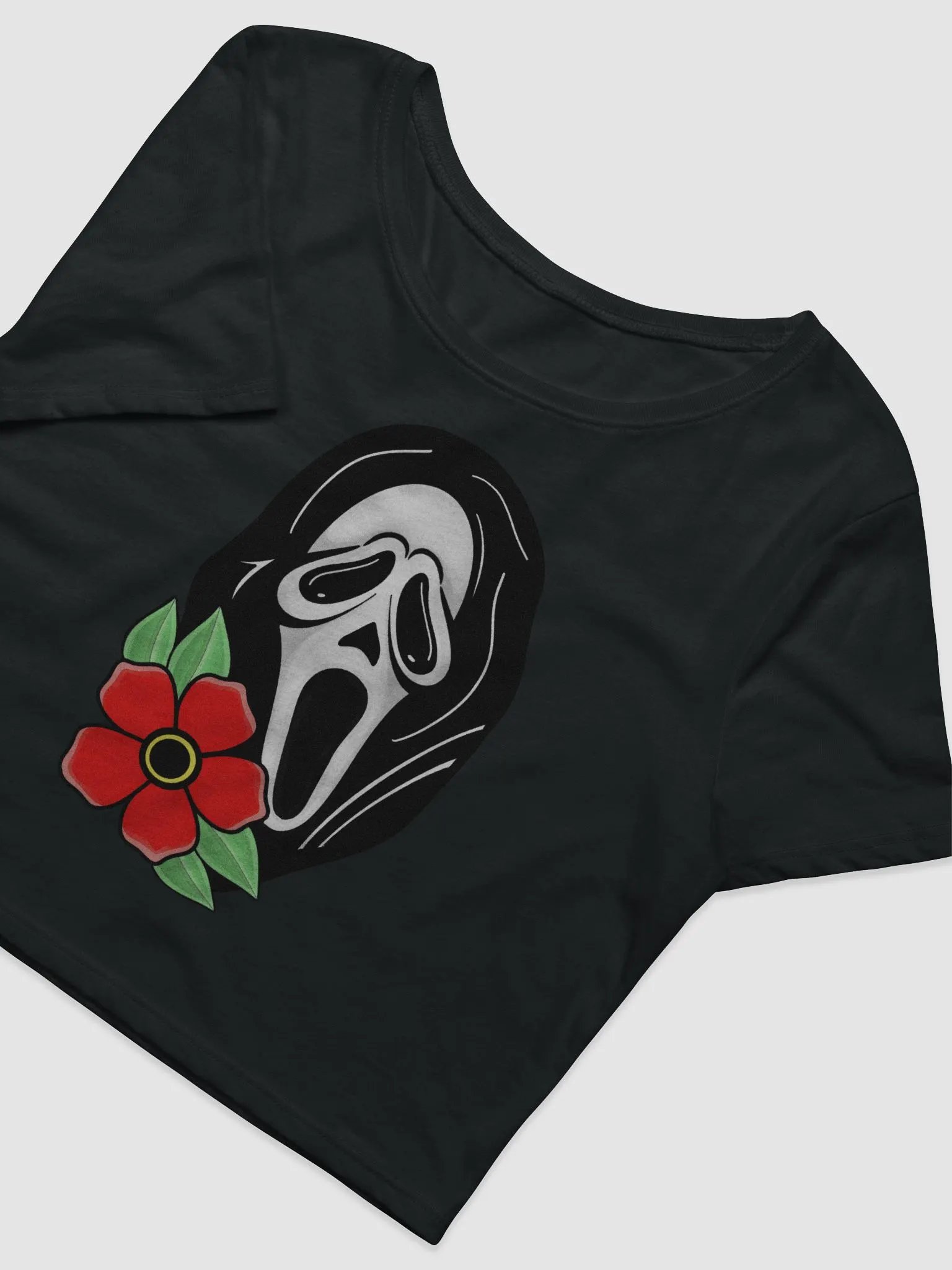 Floral Ghostie Cropped T-Shirt product image (9)