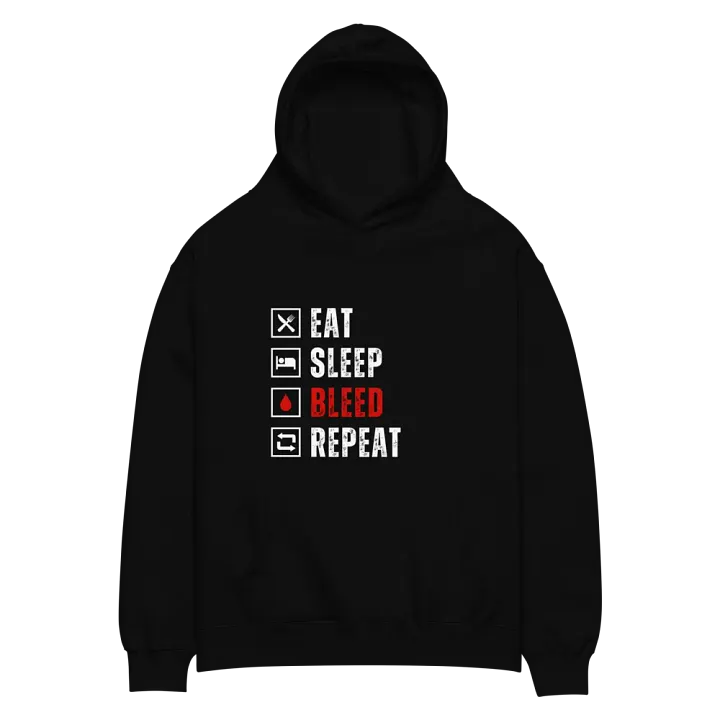 Eat Sleep Bleed Repeat Hoodie product image (2)