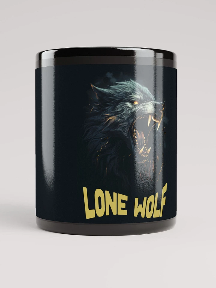 Lone Angry Wolf - Black Mug product image (1)