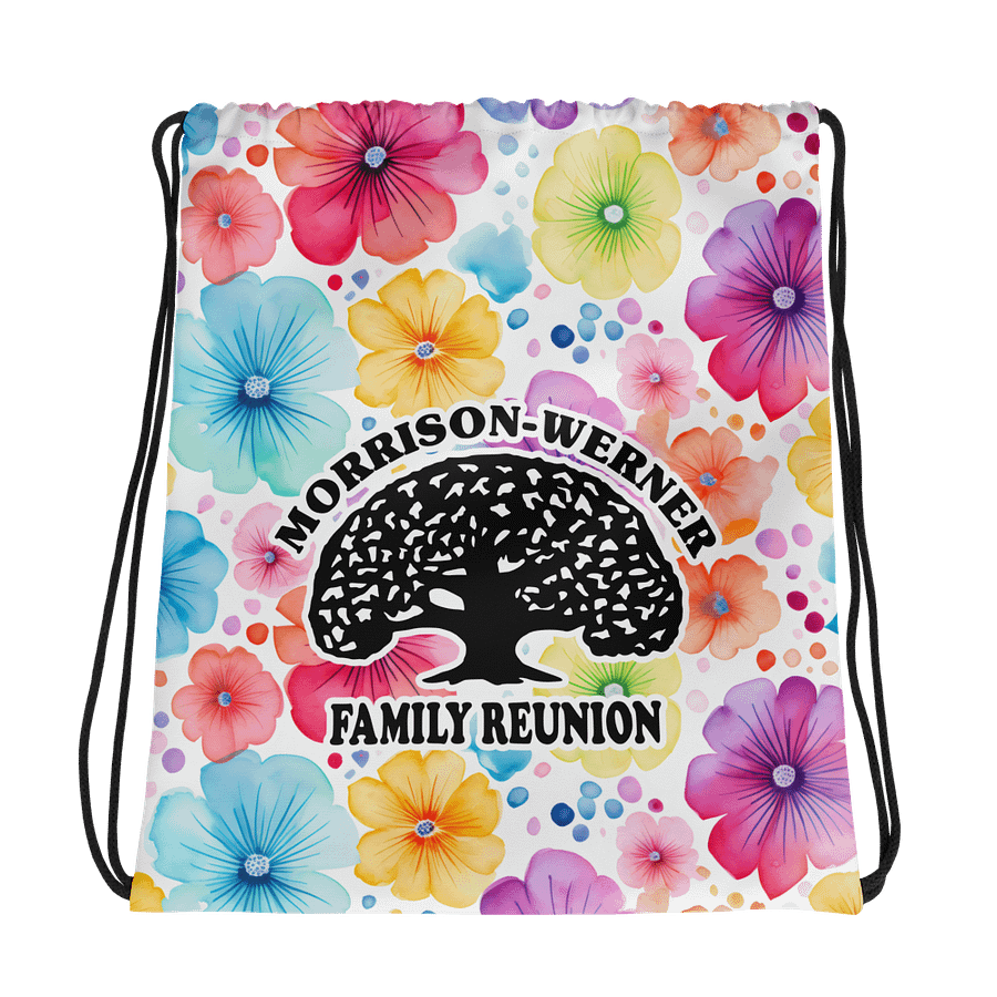 "Watercolor Flowers" Drawstring Bag product image (1)