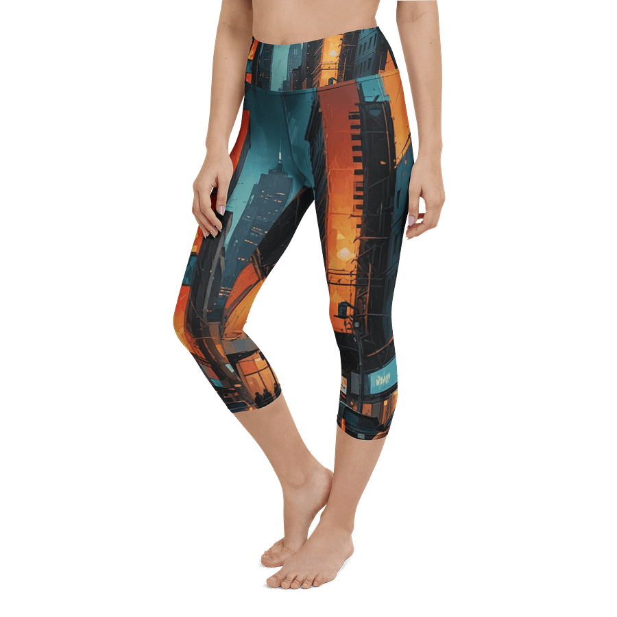 Abstract City 2 Capri Leggings product image (6)