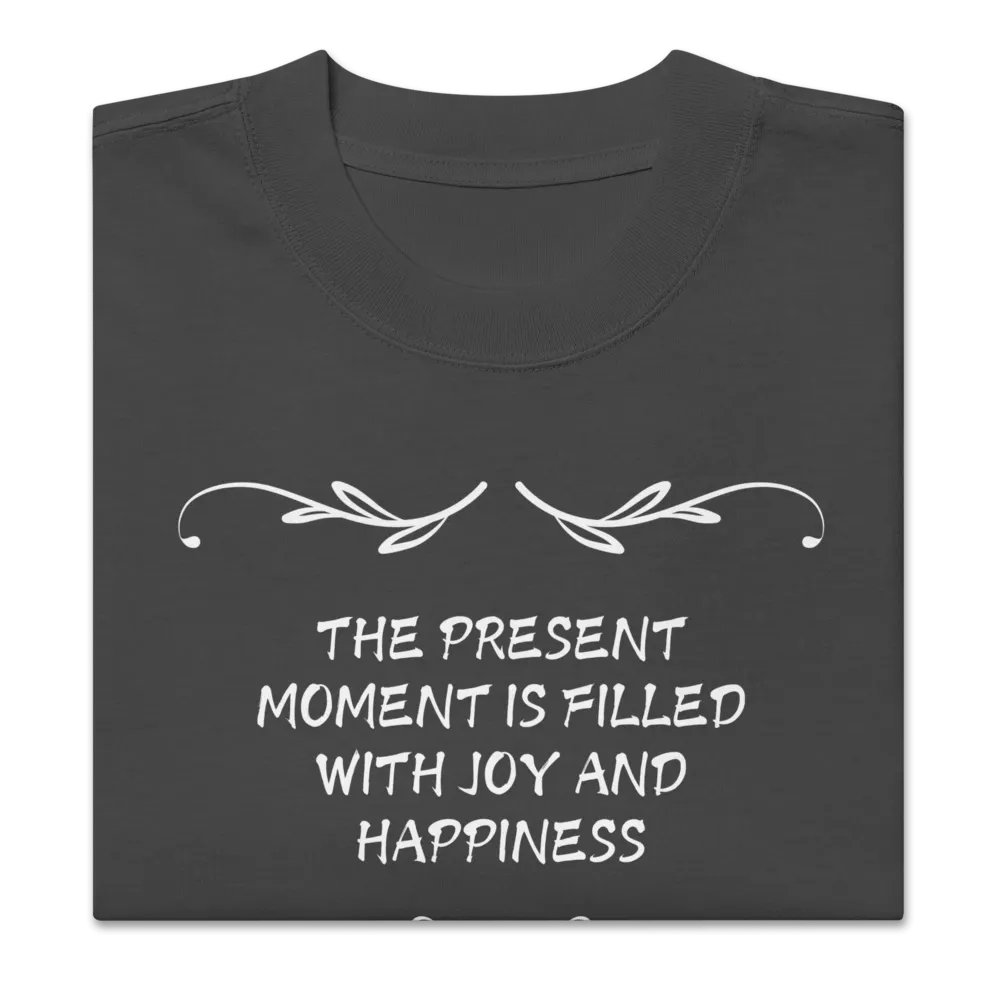 001-Mindfulness Premium Oversized Faded Black T-Shirt product image (8)