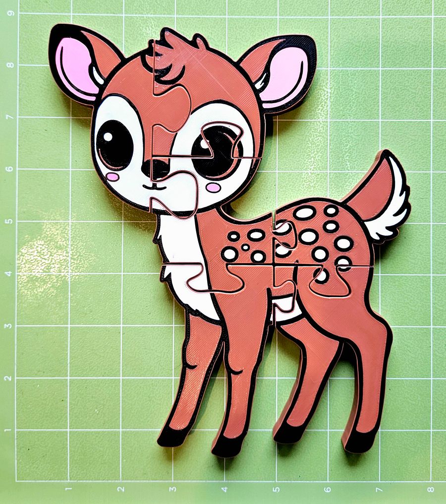 Fawn 3D Printed Jigsaw Puzzle – A Woodland Adventure for Little Hands! product image (4)