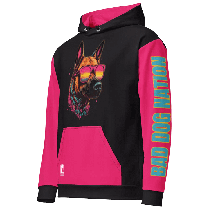 Stay Fierce Vintage Malinois - Adult All-Over Print Unisex Hoodie product image (2)