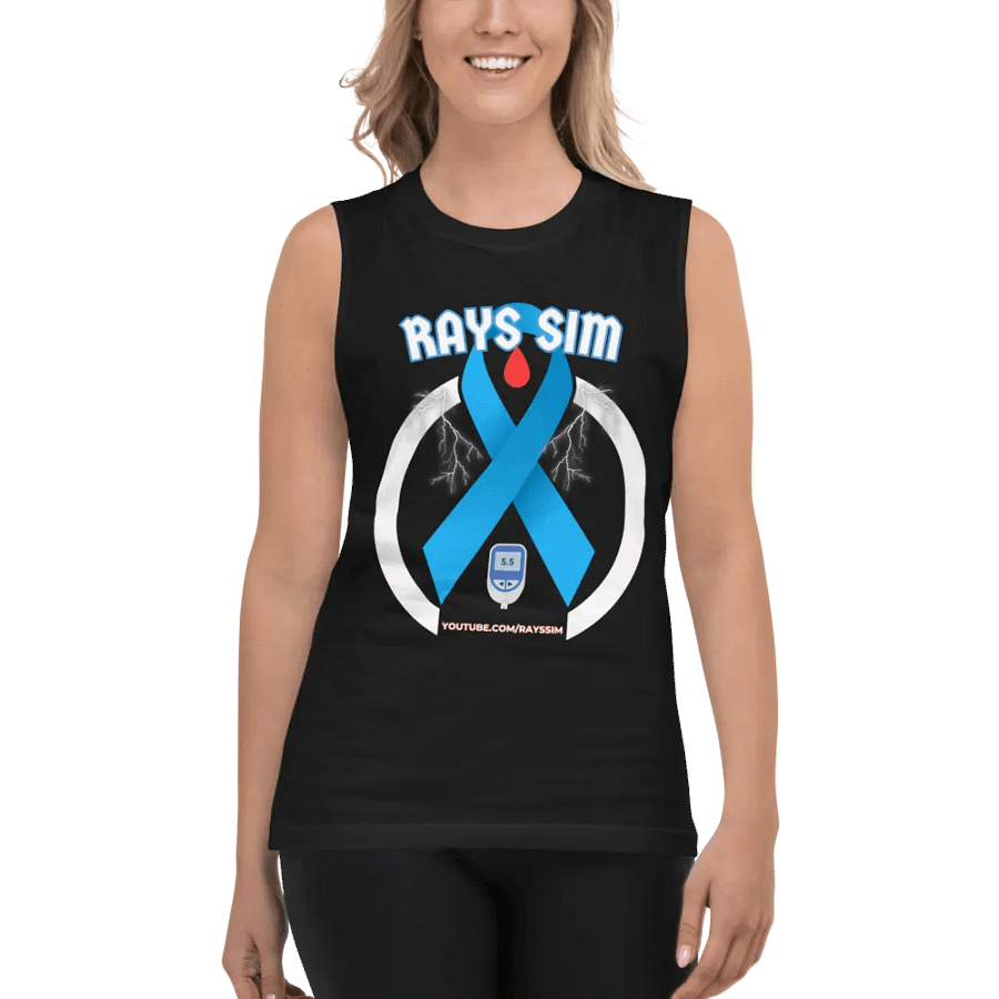 RAYS SIM Awareness Emblem Muscle Tank product image (4)
