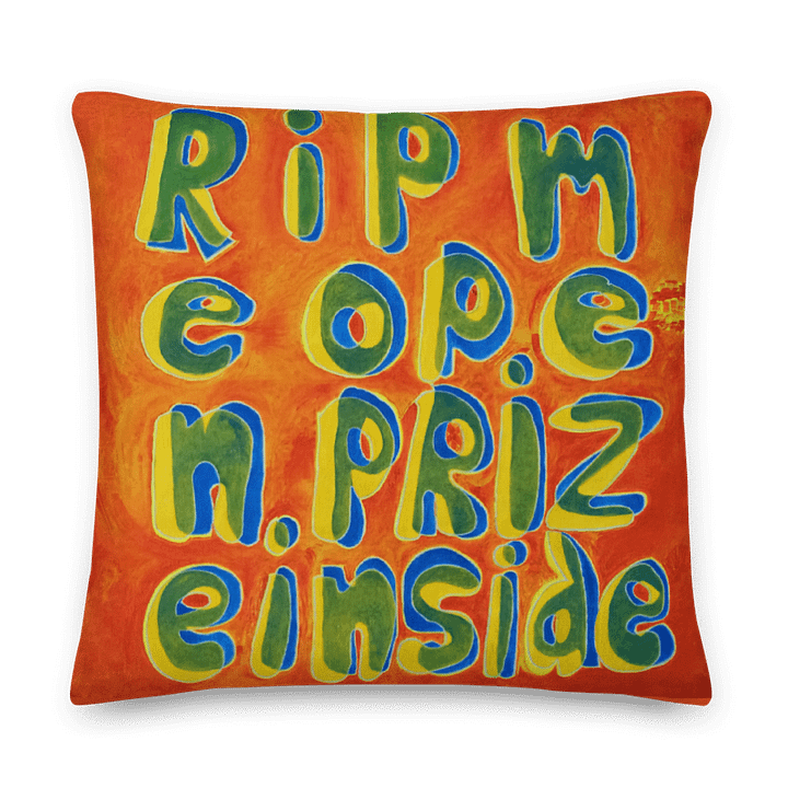 Rip Me Open Prize Inside Pillow (2-sided) product image (1)