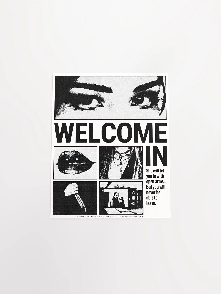 WELCOME IN (White Poster) - CROFTOBER 2024 product image (4)