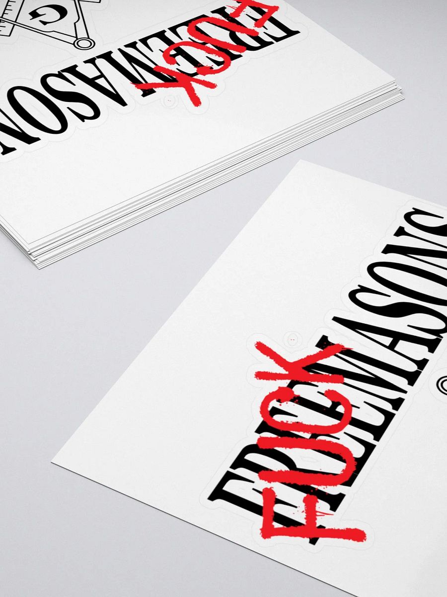 Fuck Masons - Kiss Cut Stickers product image (4)