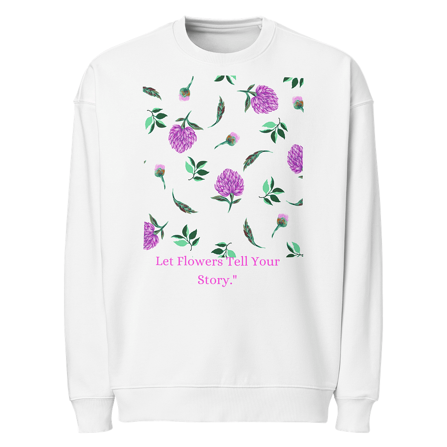 Floral Storyteller Organic Sweatshirt product image (1)