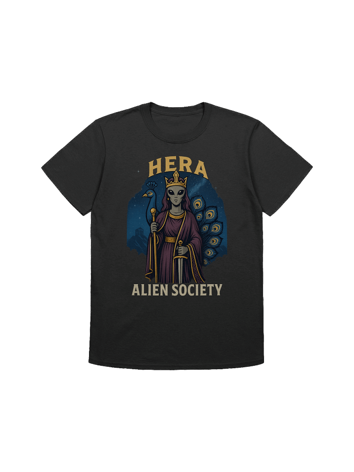 Hera Alien Society Crowned Peacock T-Shirt product image (1)
