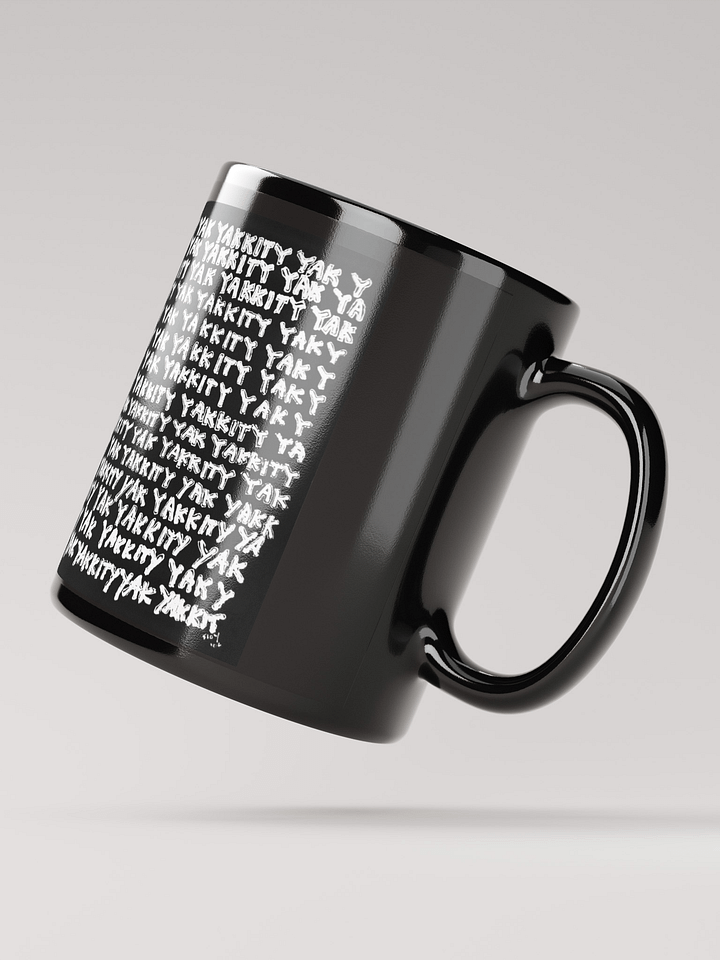 Yakkity Yak black glossy mug product image (2)