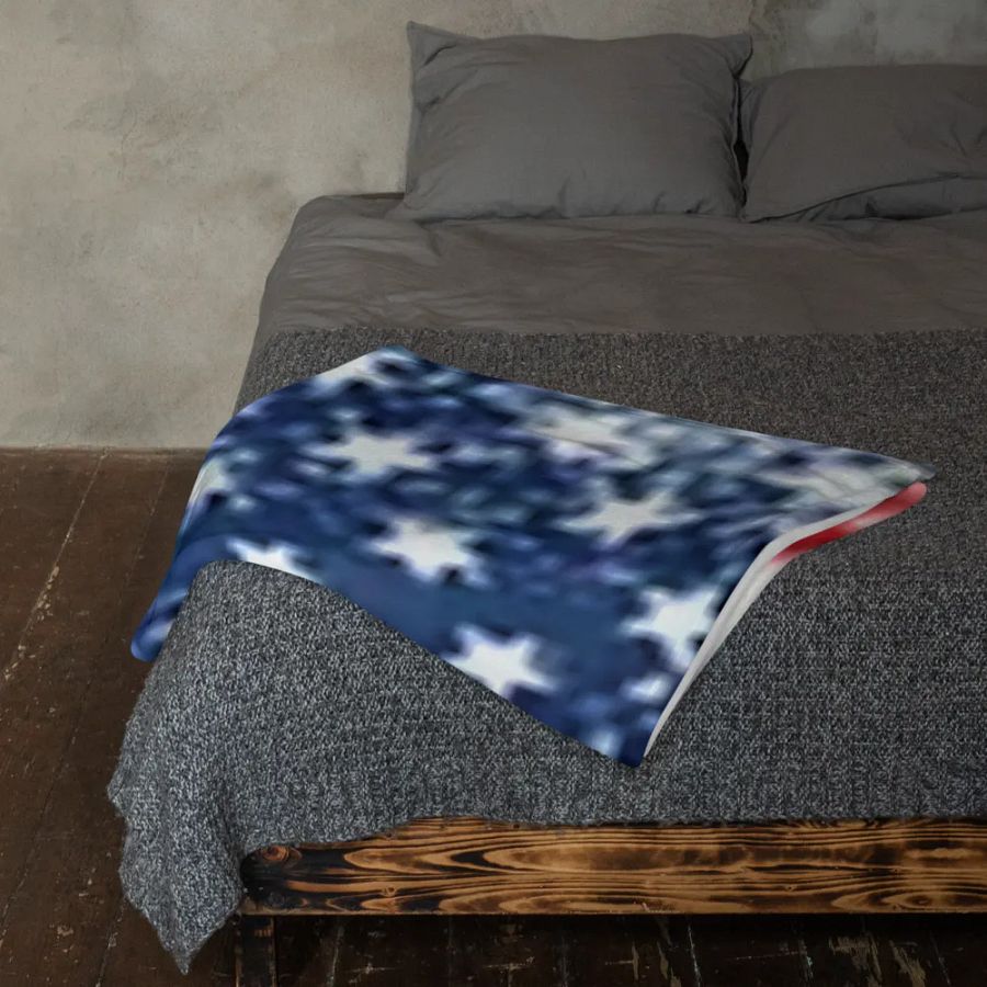 "U.S." Stars & Stripes Throw Blanket product image (6)