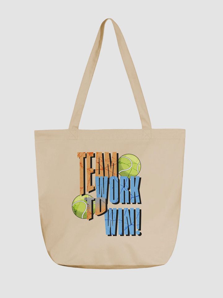 Team Work to Win Tennis Eco-Friendly Tote Bag product image (5)