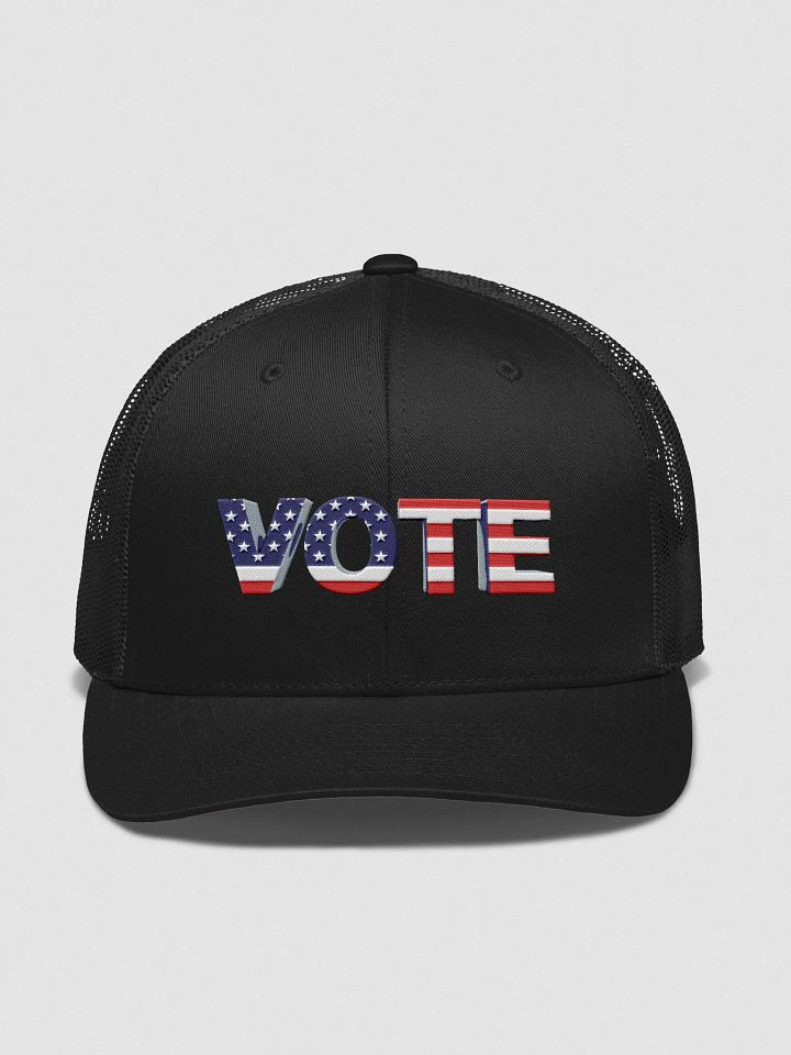Patriotic Vote Retro Trucker Hat product image (3)