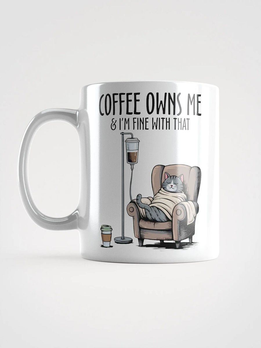 Cozy Cat Coffee Owns Me Mug product image (6)