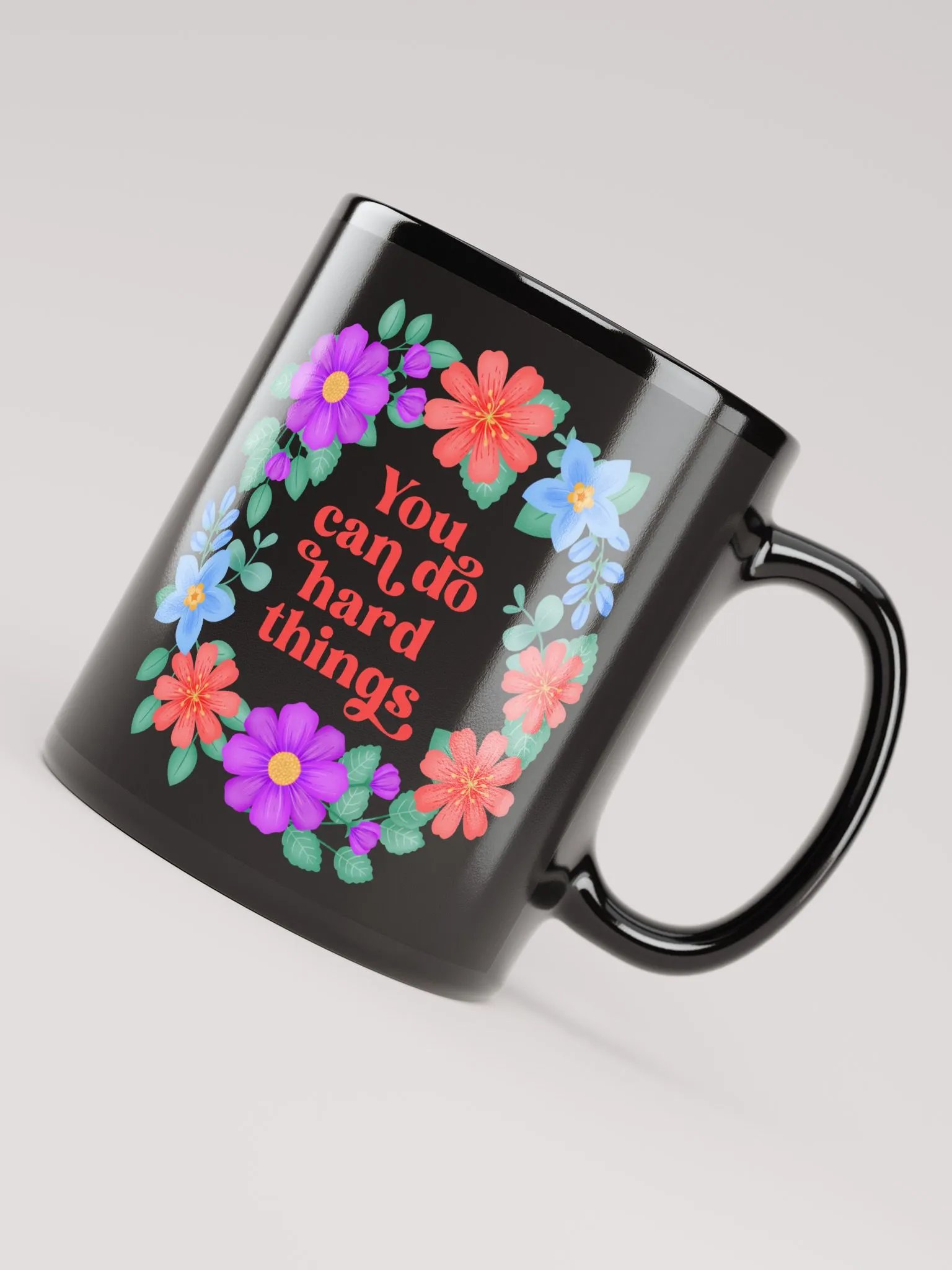 You can do hard things - Black Mug product image (4)