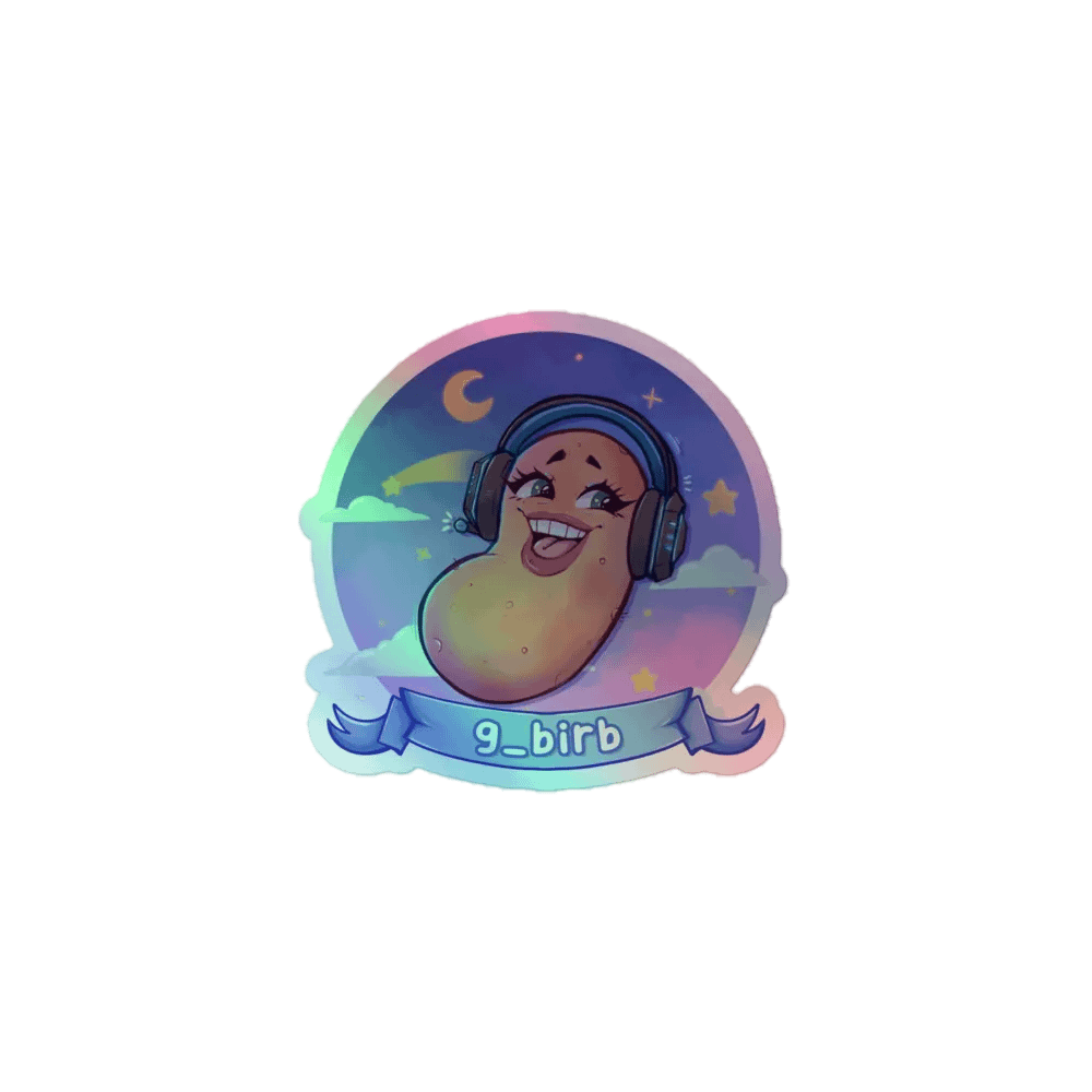 holographic logo sticker product image (1)