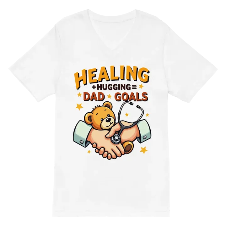Healing + hugging = Dad Goals v-neck Tee product image (2)