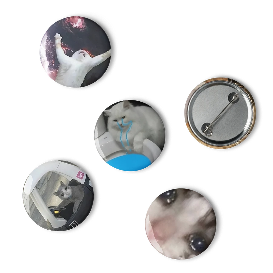 Set of Pin Buttons: Meme Cats 32 product image (6)