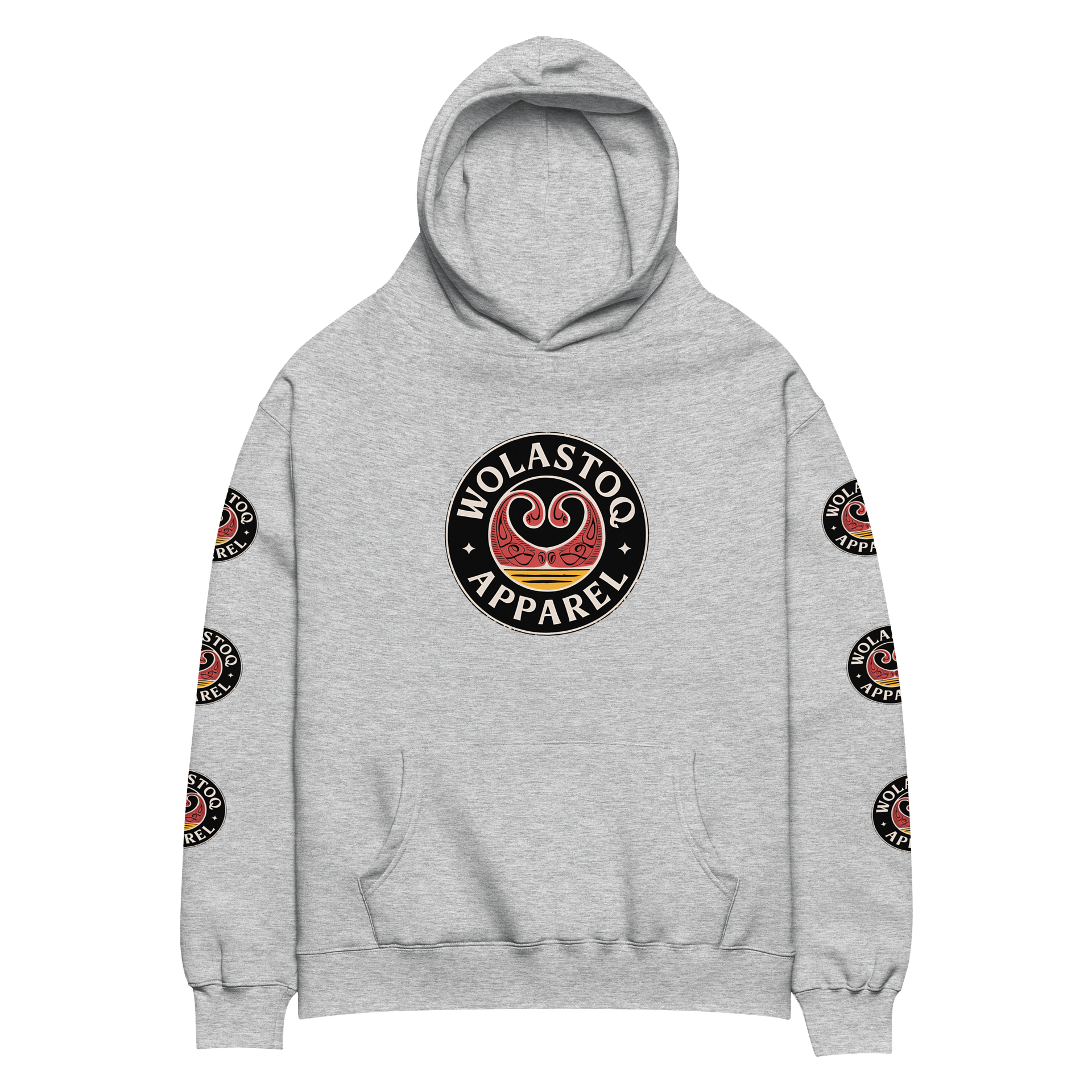 Red Symmetry Unisex Oversized Hoodie product image (1)