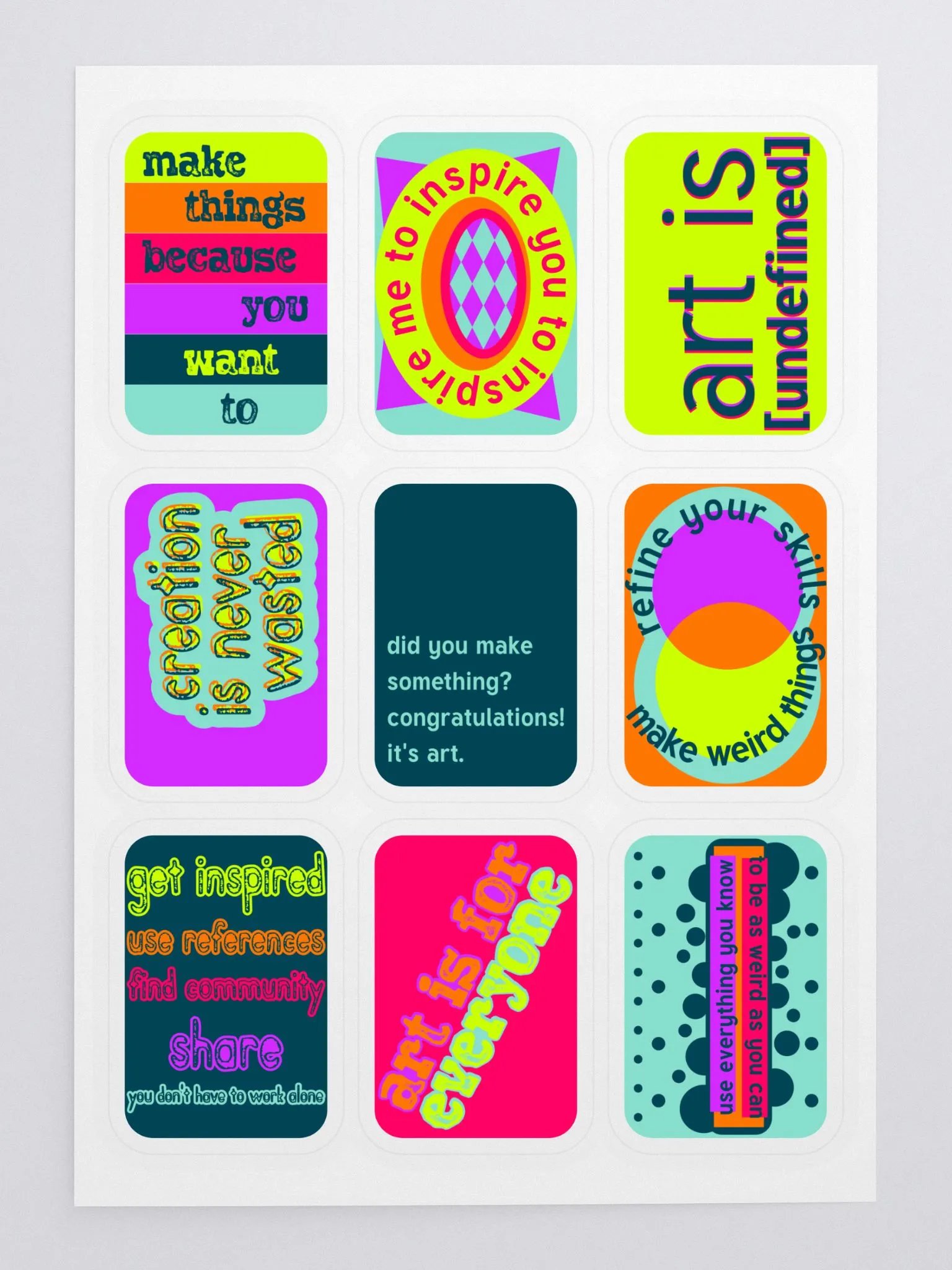 Art For All Sticker Sheet product image (3)