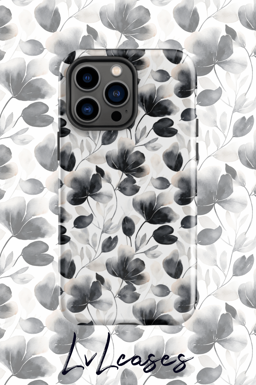 Watercolor floral pattern Tough iPhone Case product image (2)