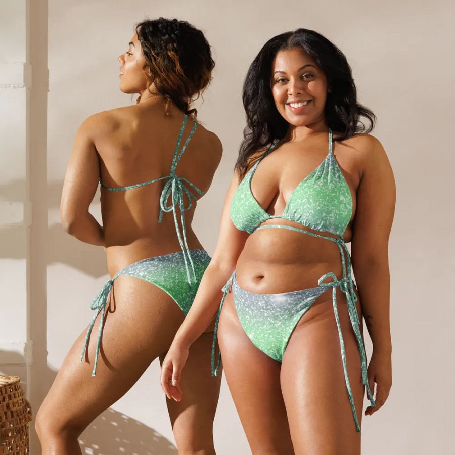 Glitter Unicorn Texture Design String Bikini (3) product image (11)