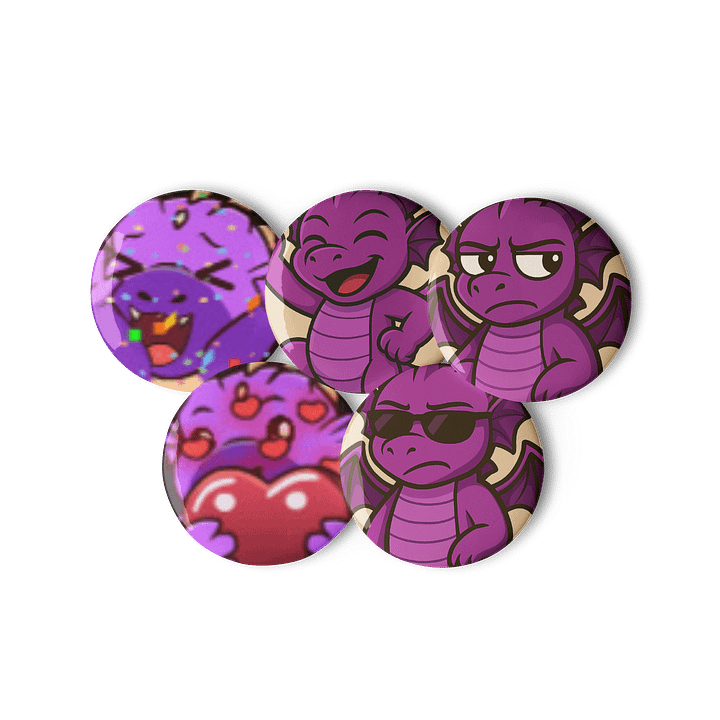 Sassy Dragon Pin Button Set product image (3)