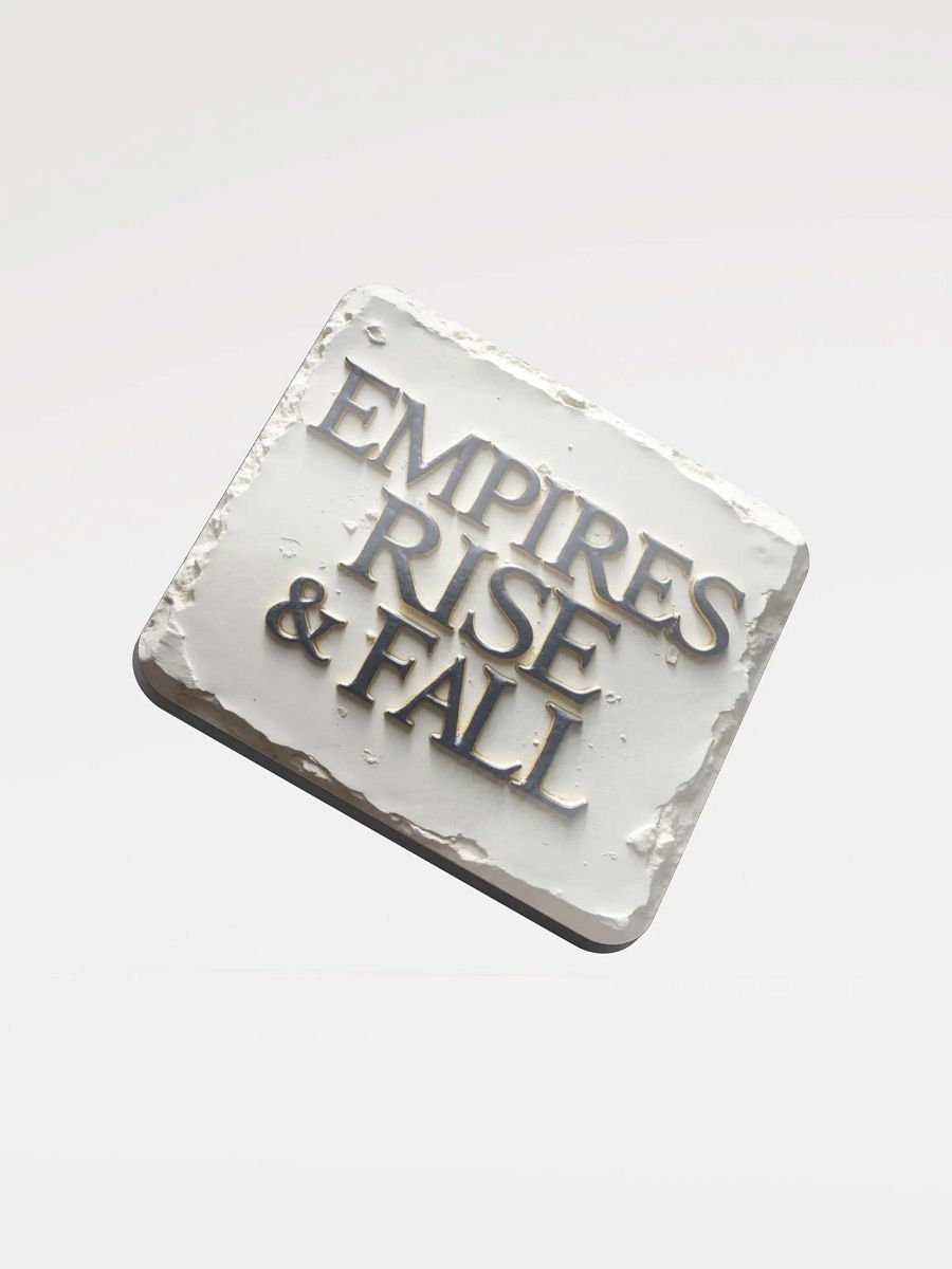 Empires Rise & Fall Glossed Cork Coaster product image (1)