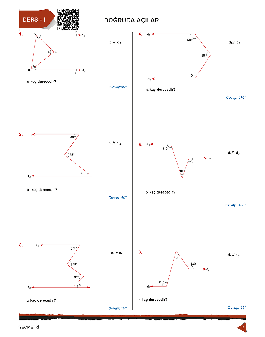 YKS Geometri Çalışma Kitabı (video çözümlü) product image (8)