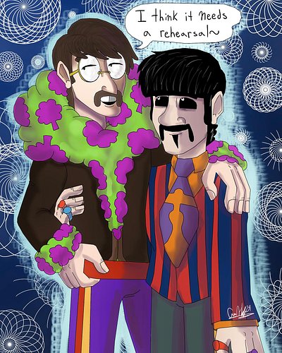 “What’s the matter John, love? Blue Meanies?”

#thebeatles #thebeatlesfanart #yellowsubmarine #yellowsubmarinemovie #yellowsu...