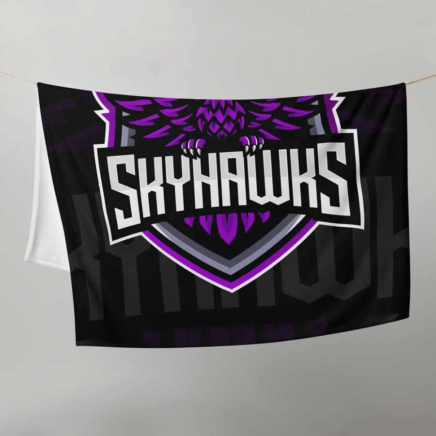 Skyhawks Throw Blanket product image (21)