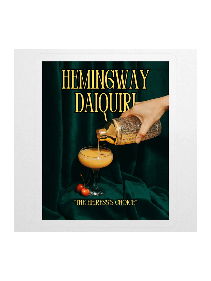 HEMINGWAY DAIQUIRI HEIRESS'S CHOICE STICKER product image (2)