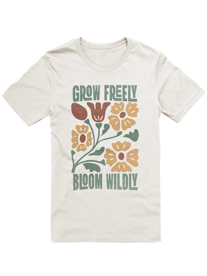 Vintage Floral Grow Freely Signature Unisex T-Shirt product image (1)