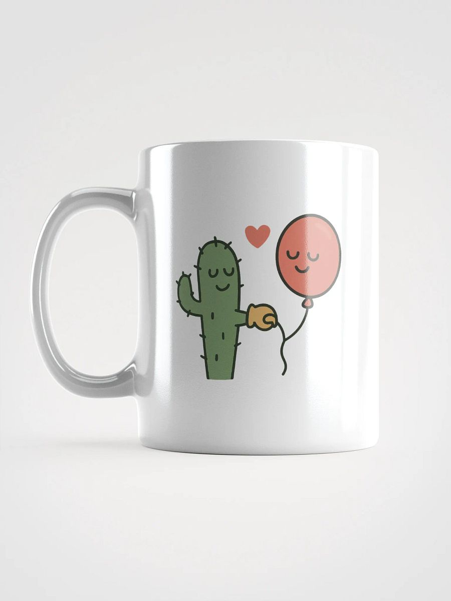 Cactus & Balloon White Glossy Mug product image (17)