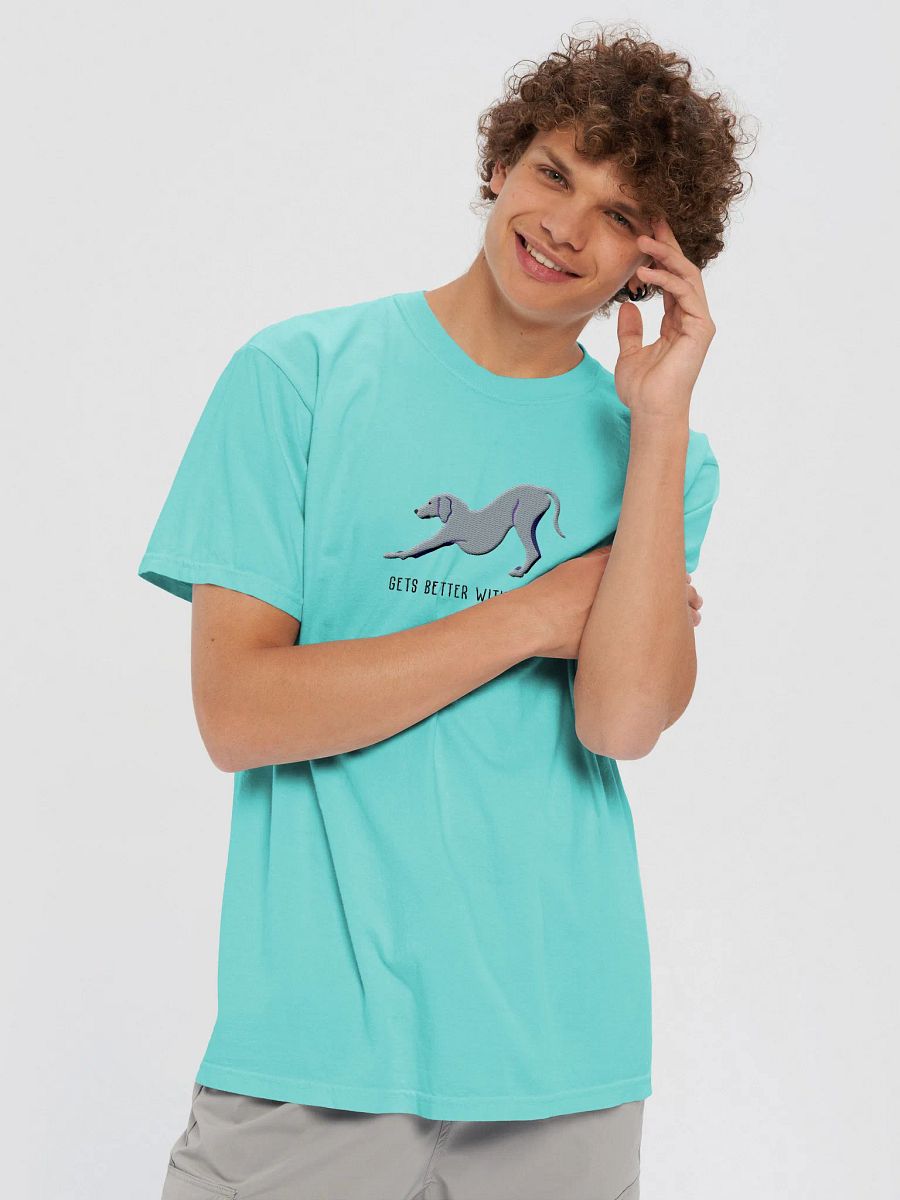 Gets Better With Weim T-Shirt(Embroidered) of a Weimaraner product image (29)