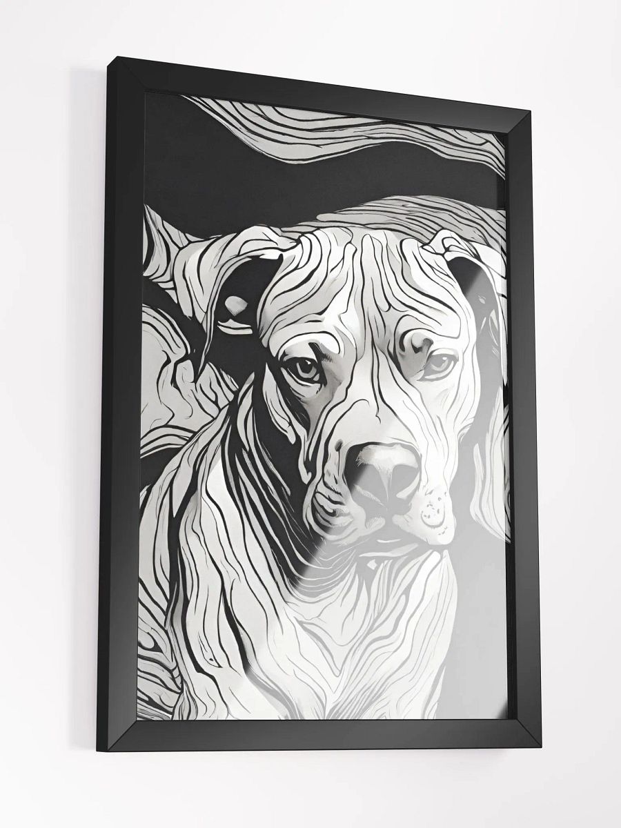 Show off your furry lovebug with a framed poster that captures the true essence of your Pit Bull product image (3)