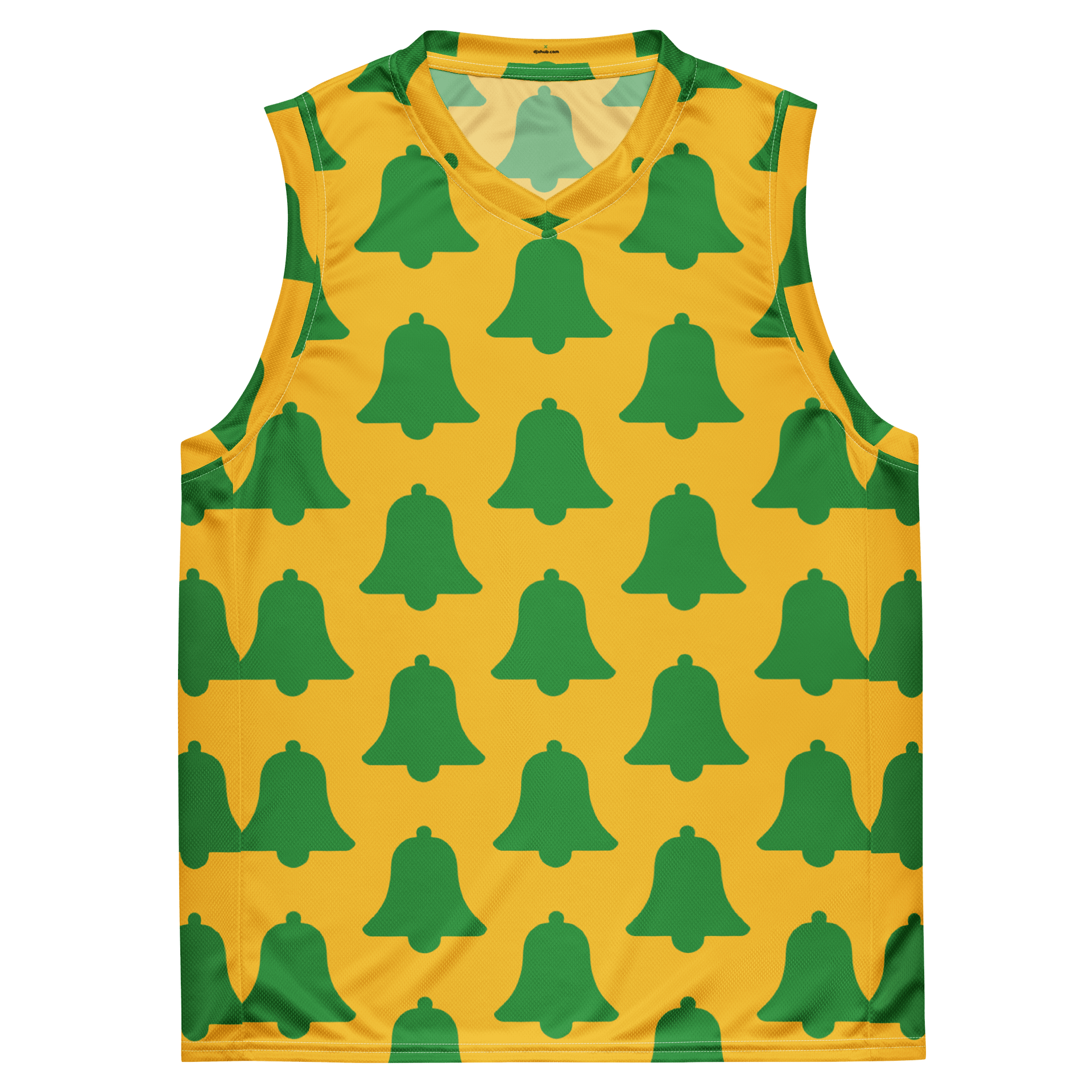 Green Bell Pattern All-Over Basketball Jersey product image (2)