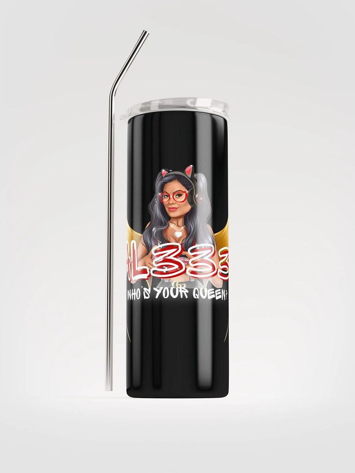 Stainless Steel Tumbler w/Straw product image (1)