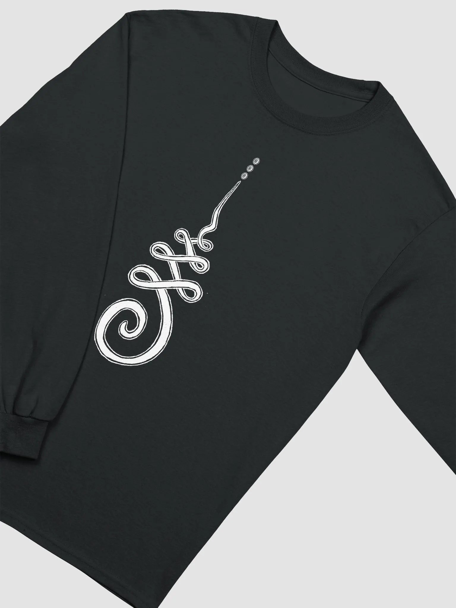 Stay on the Path Long-sleeve T-shirt - white print product image (17)