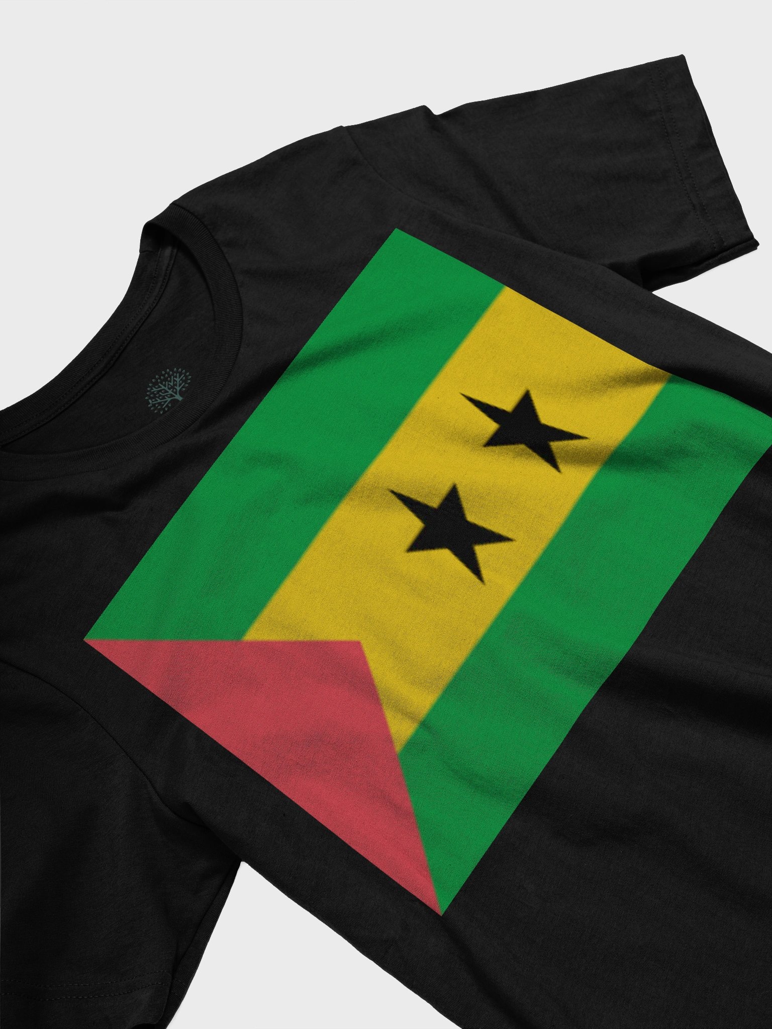 São Tomé and Príncipe Flag Unisex T-Shirt - Exclusive Design Celebrating Cultural Heritage - Sizes XS-5XL product image (3)