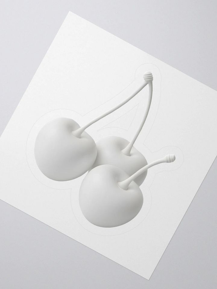 White Cherry Cherry Cherries Sticker product image (5)