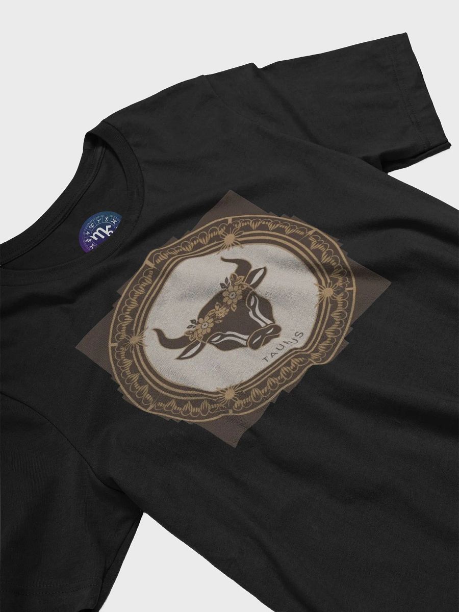 Taurus Zodiac Supersoft T-Shirt - Unisex with Ornate Bull Design product image (5)