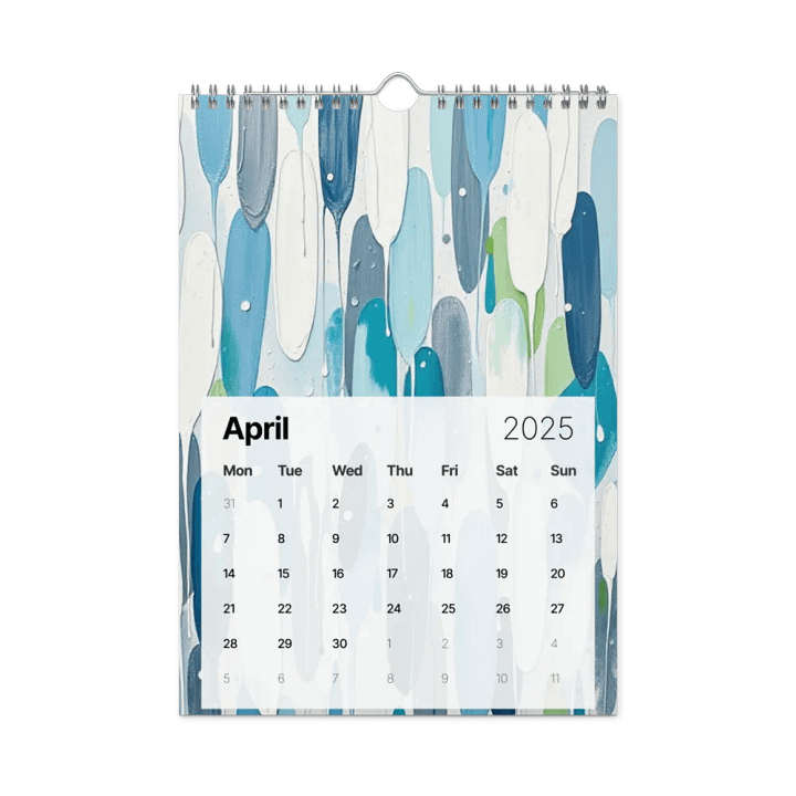 ART ABSTRACT WALL CALENDAR 2025 product image (1)