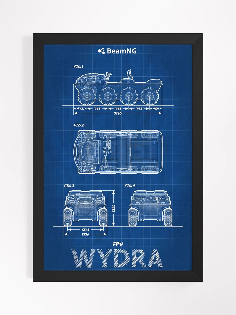 Framed Poster: FPU Wydra Blueprint product image (1)