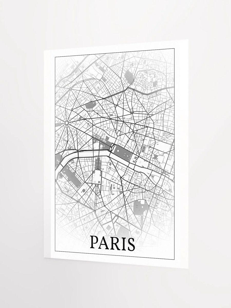 Paris, France, city map print product image (9)