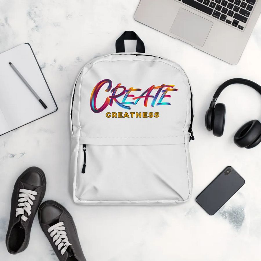Create Greatness Full Print Backpack product image (1)
