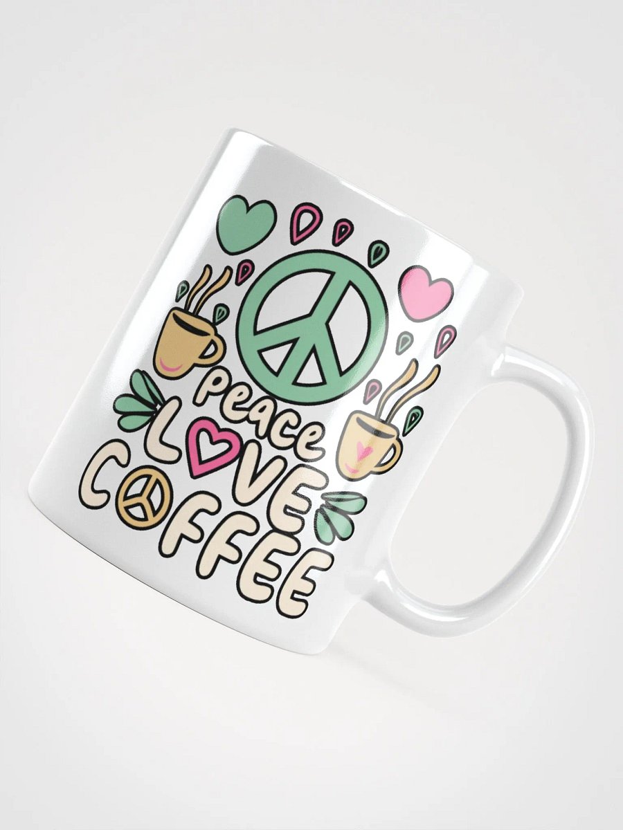 Peace Love Coffee Addict Mug product image (4)